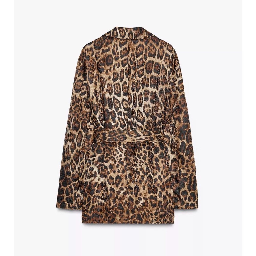 Zara Leopard Print Blazer - Picture 2 of 6